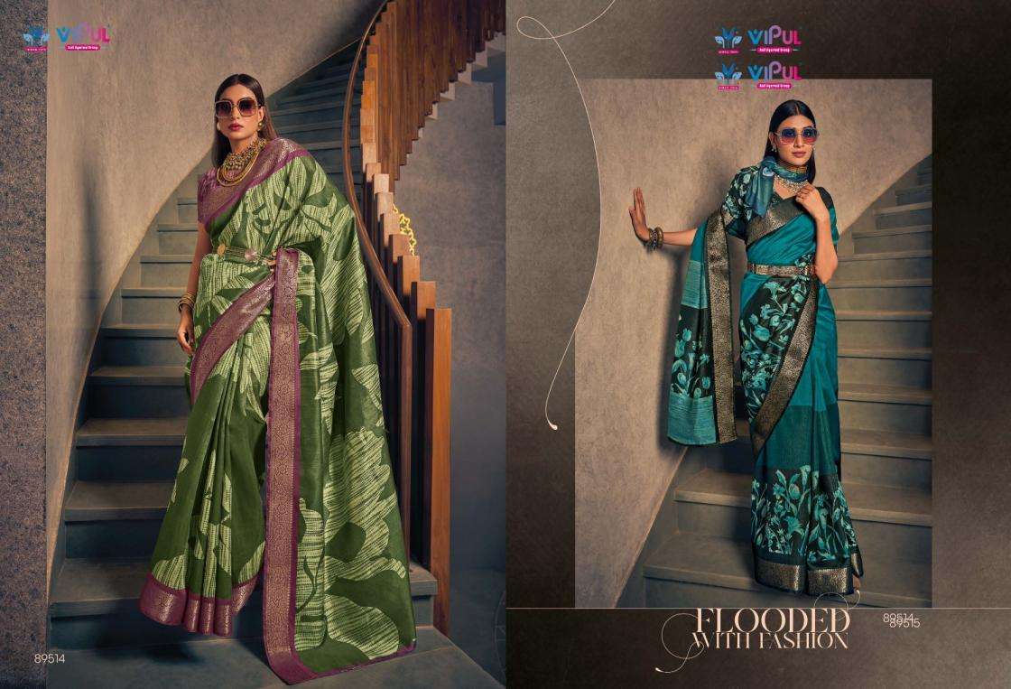 VIPUL PRESENTS VENUS SILK TWO TONE SILK FANCY BEST SAREE CATALOG WHOLESALER AND EXPORTER IN SURAT