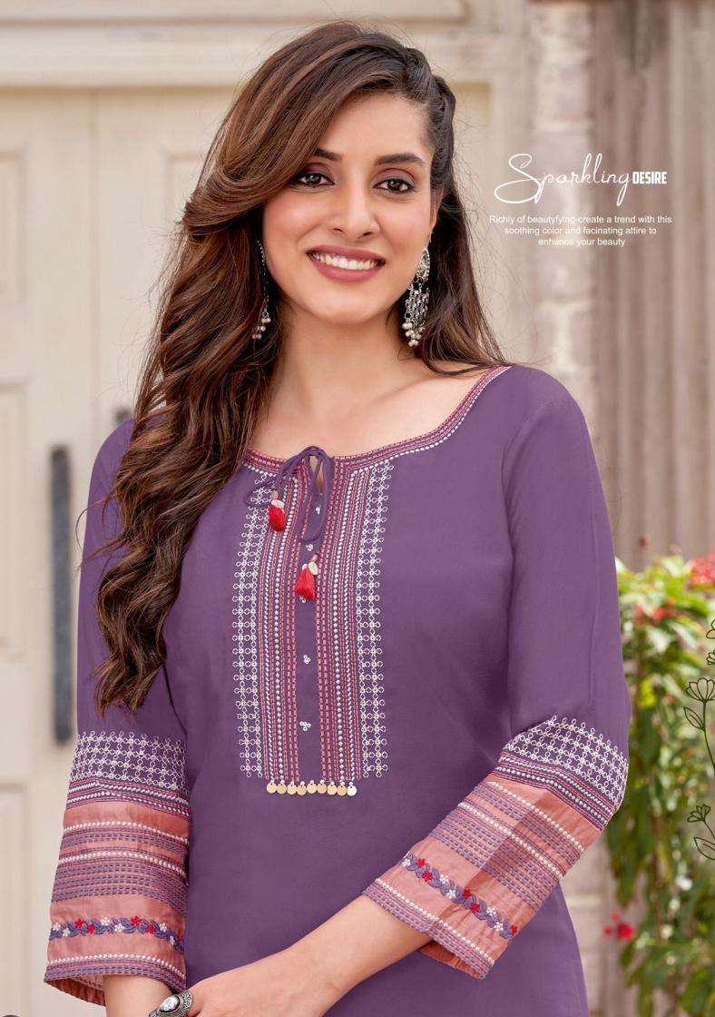 Wooglee Salonee Vol-8 Rayon Fully Stitch Shop Trendy Long Kurtis Catalog Wholesaler And Exporter In Surat