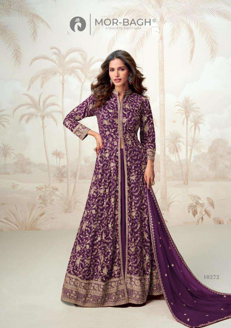 Aashirwad Creation Presents Vamika Georgette Readymade Exclusive Skirt Kurti With Dupatta Catalog Wholesaler 