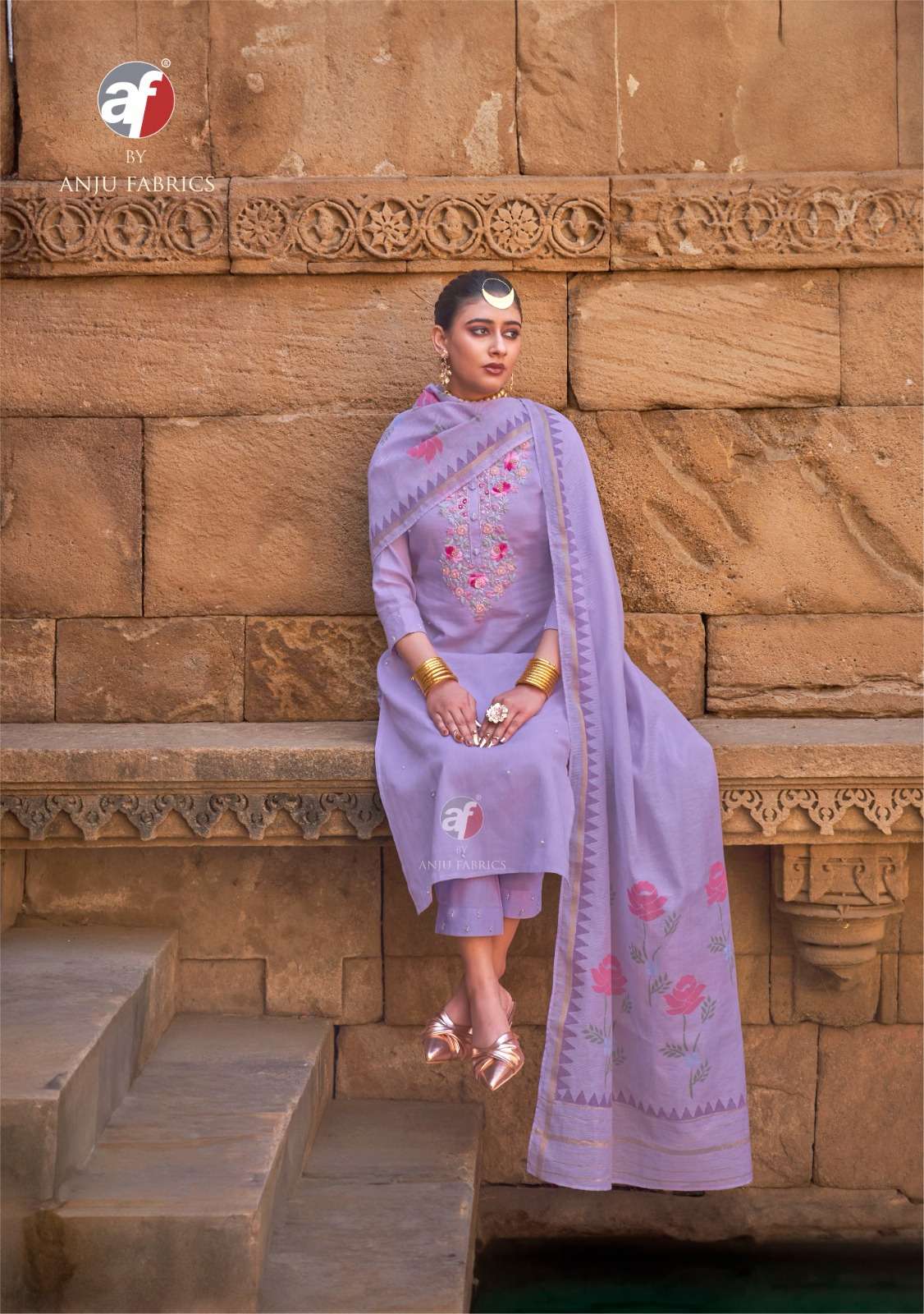 Anju Fab Presents Chandani Vol-4 Fancy Cotton Kurtis Catalog Wholesaler And EXporter 