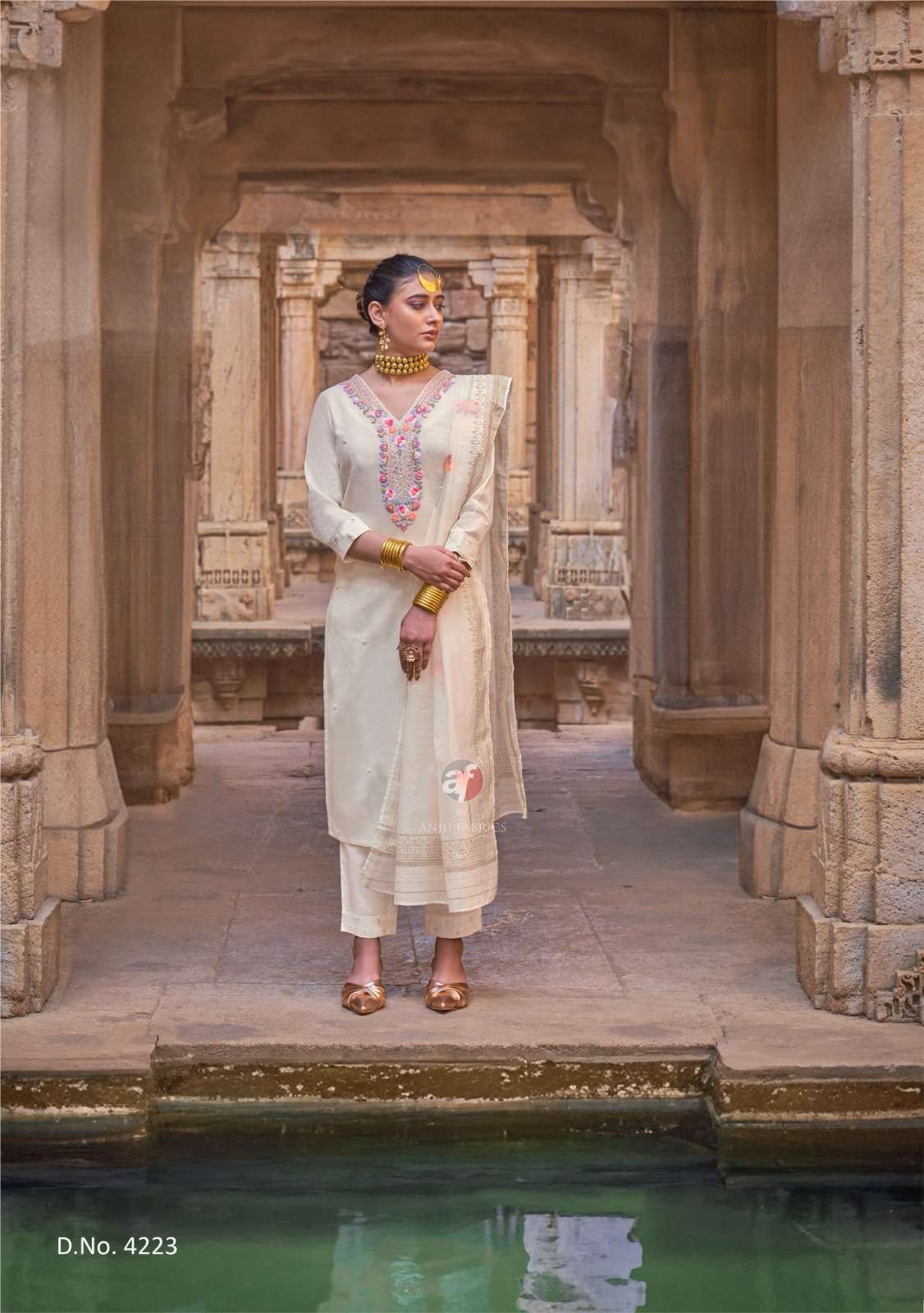 Anju Fab Presents Chandani Vol-4 Fancy Cotton Kurtis Catalog Wholesaler And EXporter 