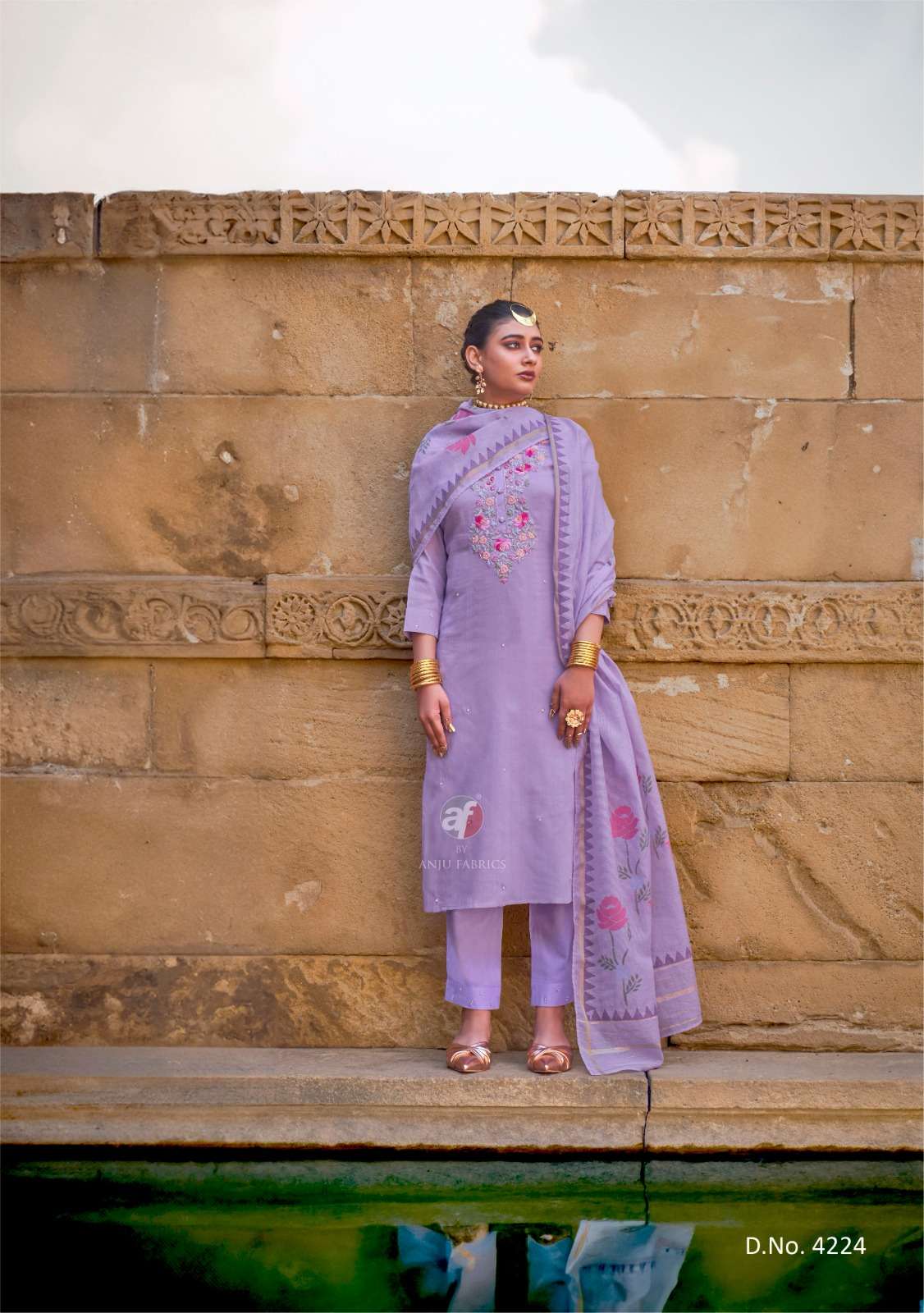 Anju Fab Presents Chandani Vol-4 Fancy Cotton Kurtis Catalog Wholesaler And EXporter 