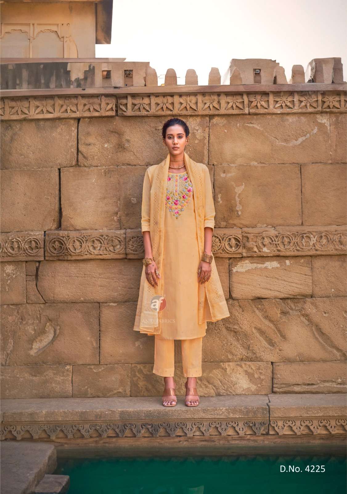 Anju Fab Presents Chandani Vol-4 Fancy Cotton Kurtis Catalog Wholesaler And EXporter 