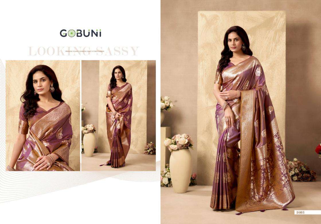 Gobuni Presents Sabyasachi Traditional Rich Pallu Silk Saree For Womens Catalog Wholesaler And Exporter 