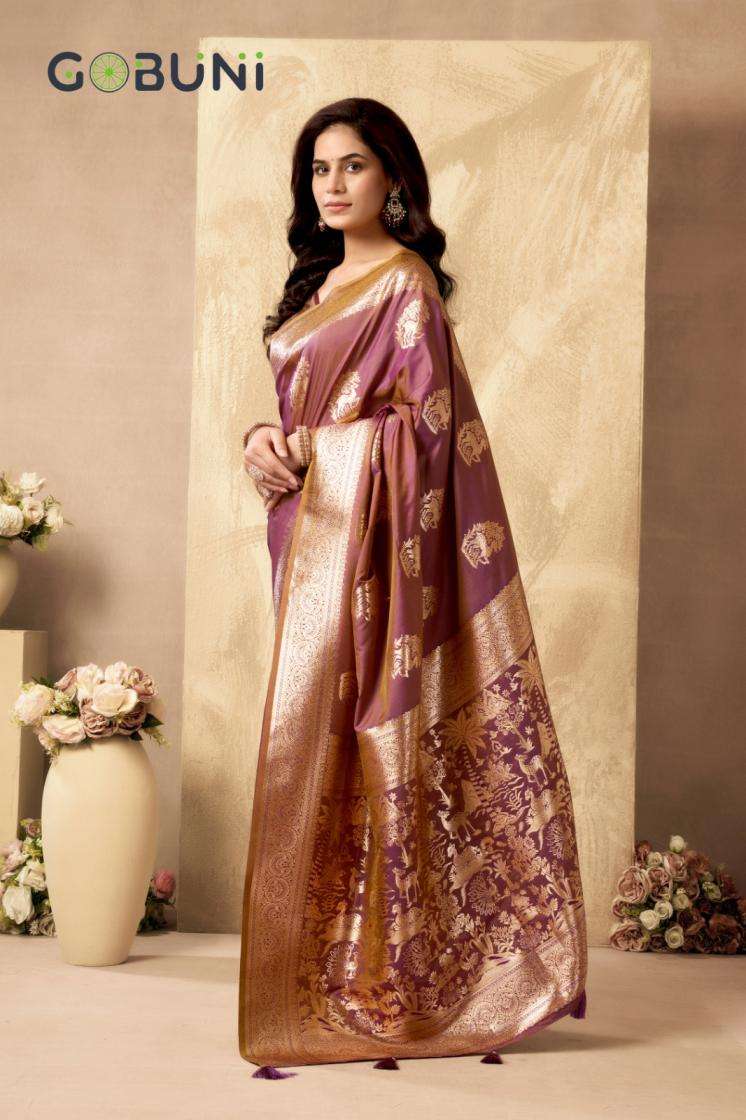 Gobuni Presents Sabyasachi Traditional Rich Pallu Silk Saree For Womens Catalog Wholesaler And Exporter 
