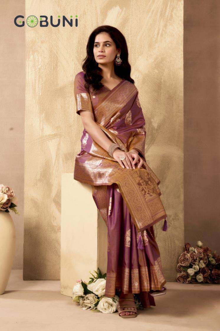 Gobuni Presents Sabyasachi Traditional Rich Pallu Silk Saree For Womens Catalog Wholesaler And Exporter 