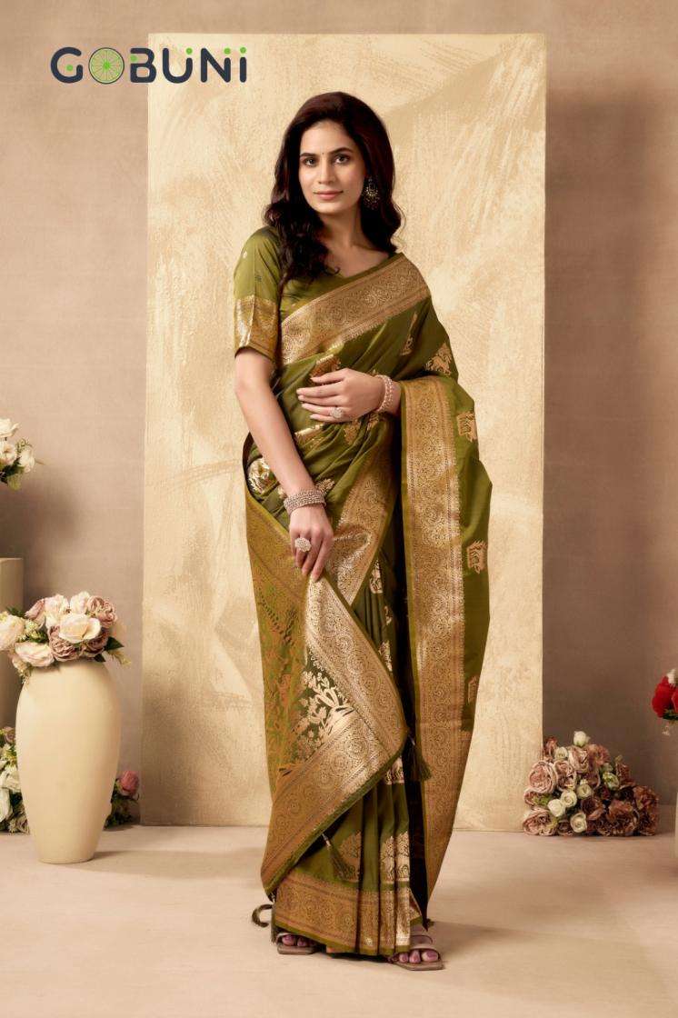 Gobuni Presents Sabyasachi Traditional Rich Pallu Silk Saree For Womens Catalog Wholesaler And Exporter 