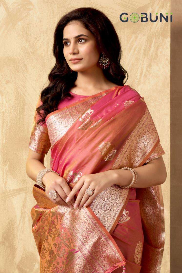 Gobuni Presents Sabyasachi Traditional Rich Pallu Silk Saree For Womens Catalog Wholesaler And Exporter 