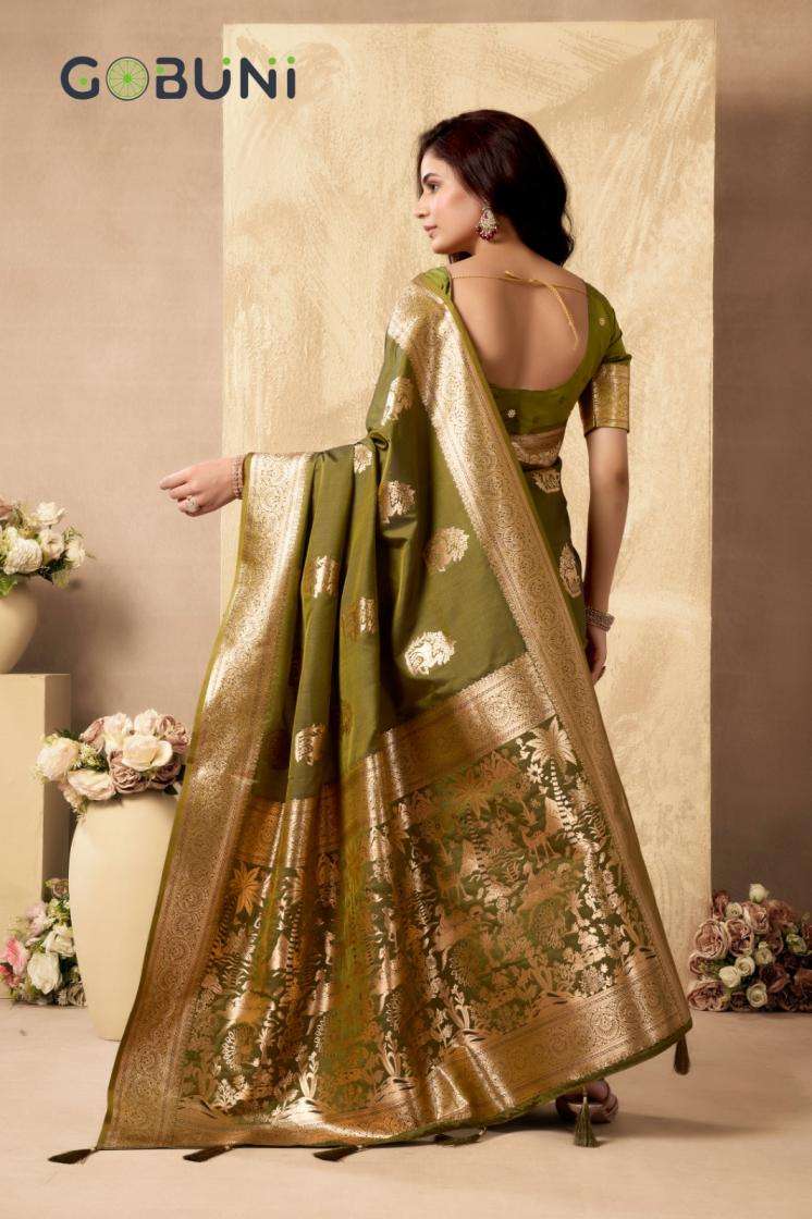 Gobuni Presents Sabyasachi Traditional Rich Pallu Silk Saree For Womens Catalog Wholesaler And Exporter 