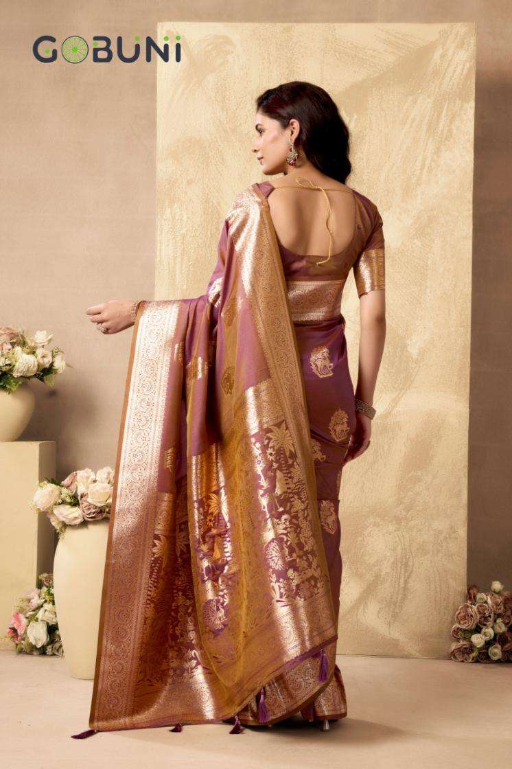 Gobuni Presents Sabyasachi Traditional Rich Pallu Silk Saree For Womens Catalog Wholesaler And Exporter 