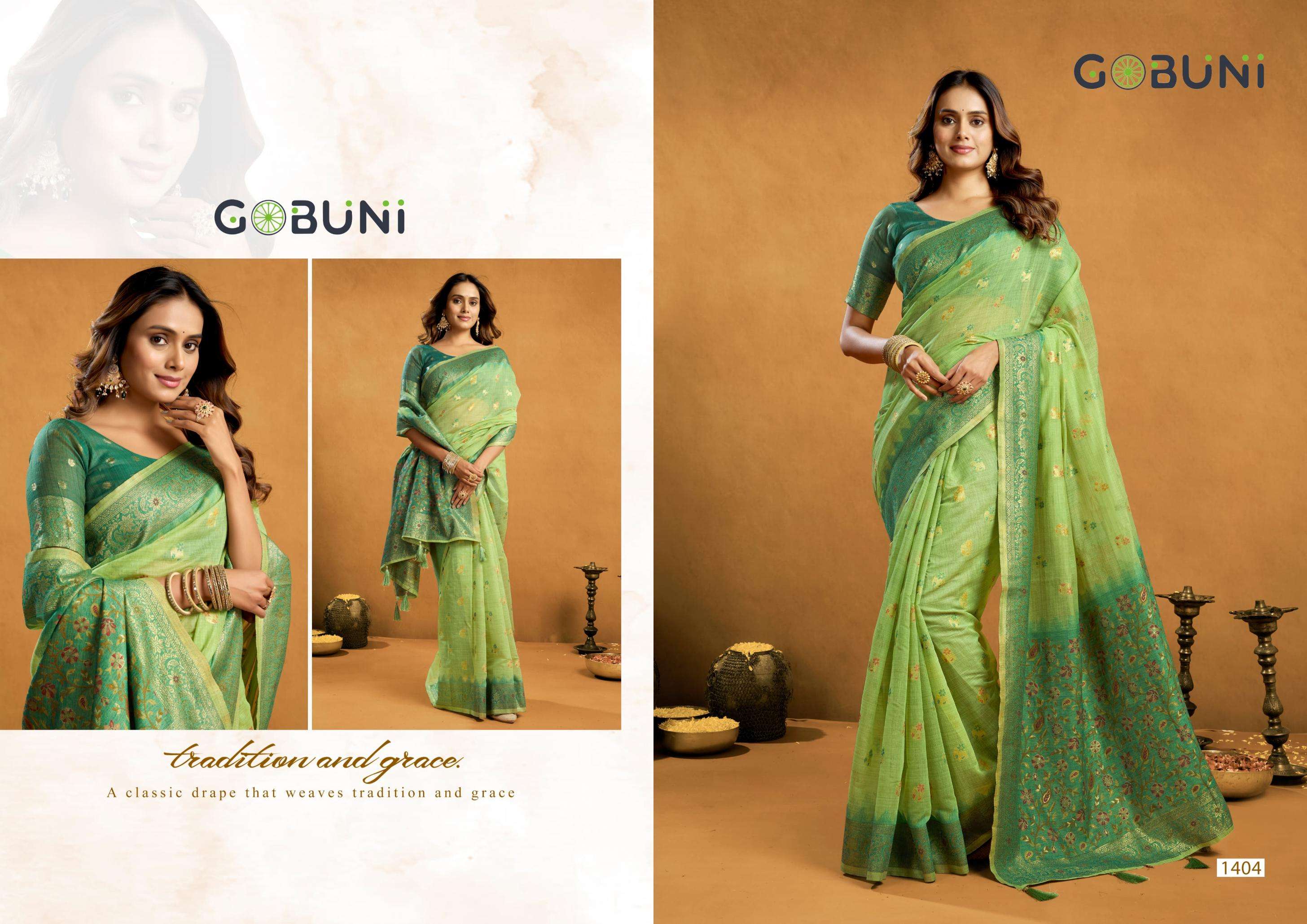 gobuni presents sindoor cotton beautiful zari exclusive sarees catalog