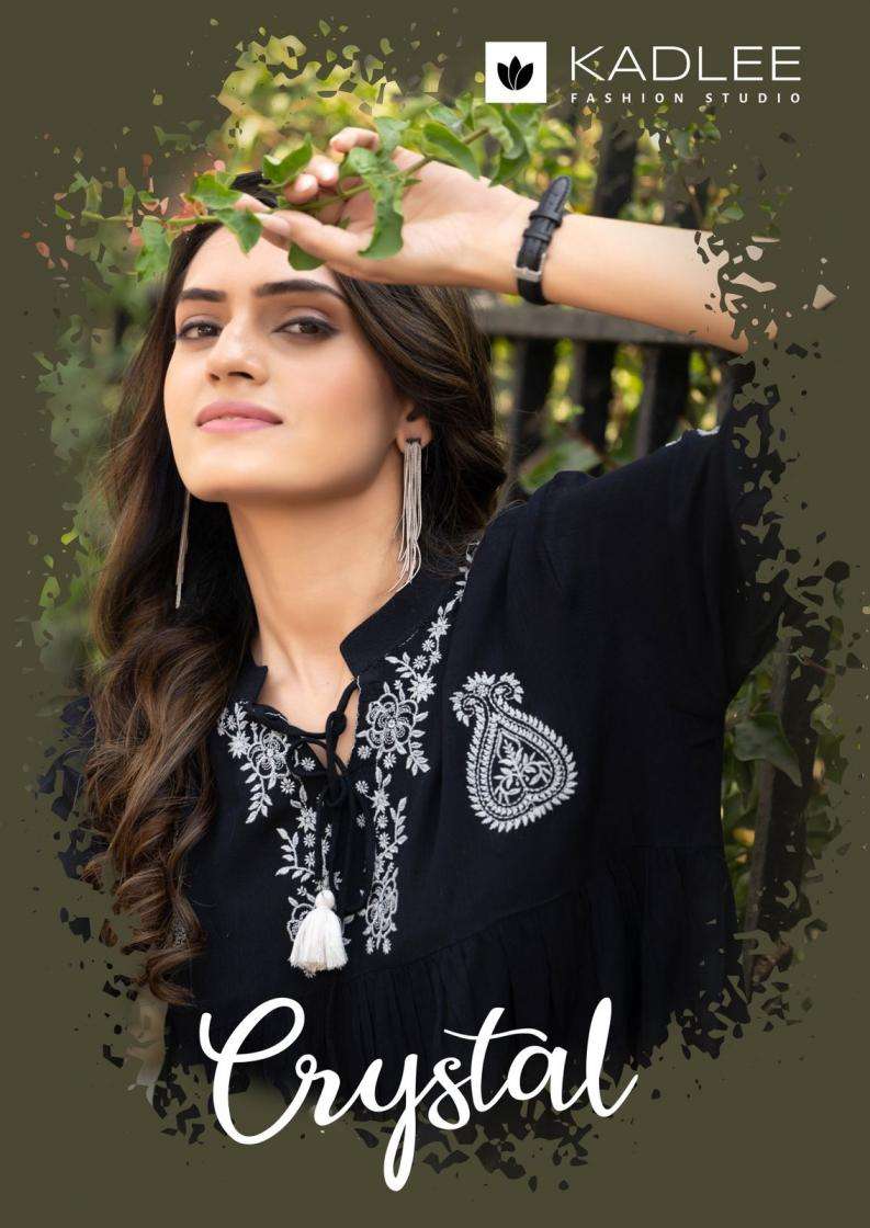 KADLEE PRESENTS CRYSTAL RAYON READYMADE STYLISH WESTERN TOP FOR GIRLS CATALOG WHOLESALER AND EXPORTER 