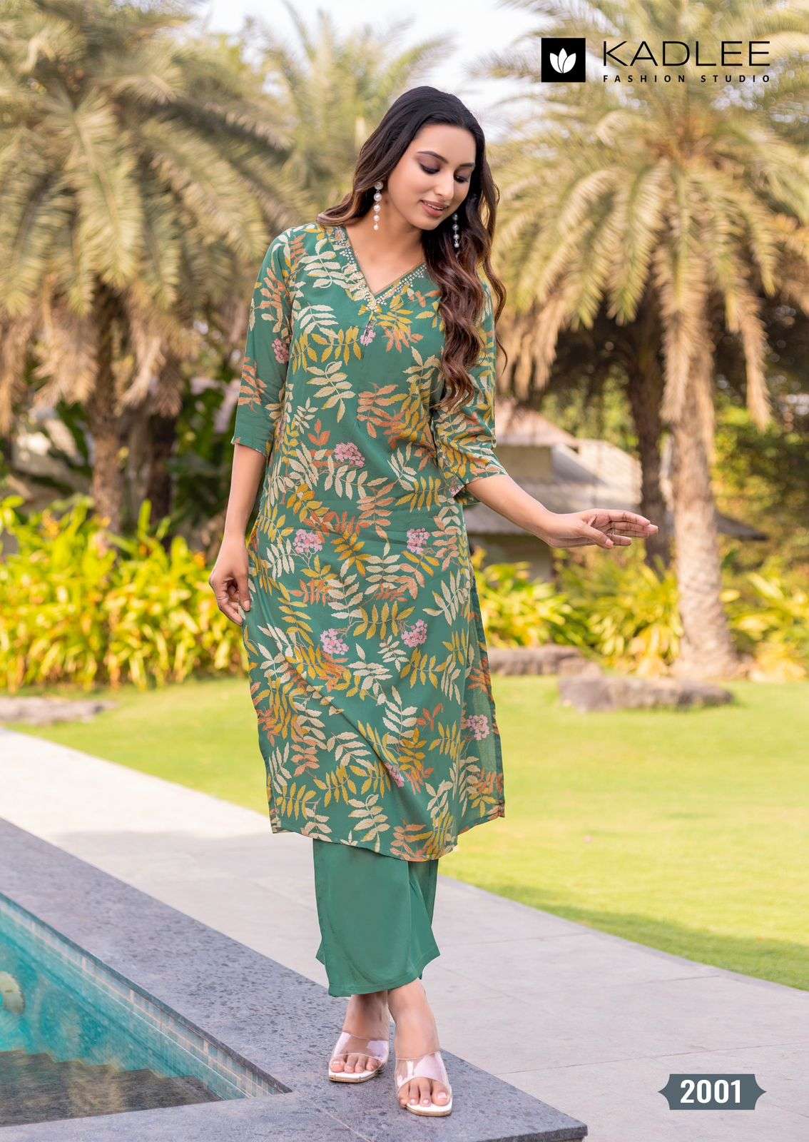 kadlee presents Preetkala	rayon readymade classic kurti with bottom catalog wholesaler and exports
