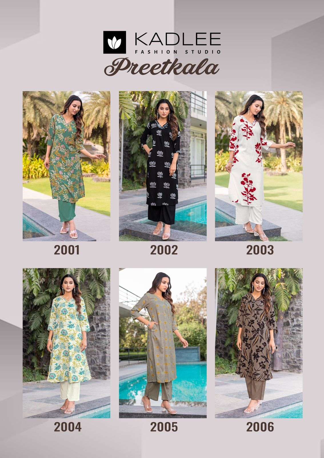 kadlee presents Preetkala	rayon readymade classic kurti with bottom catalog wholesaler and exports