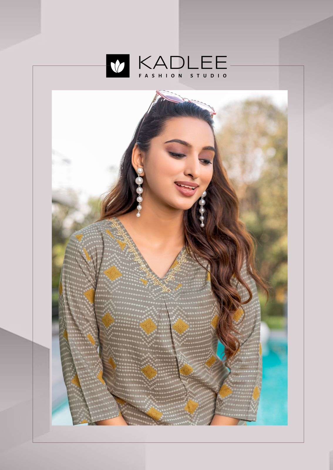 kadlee presents Preetkala	rayon readymade classic kurti with bottom catalog wholesaler and exports