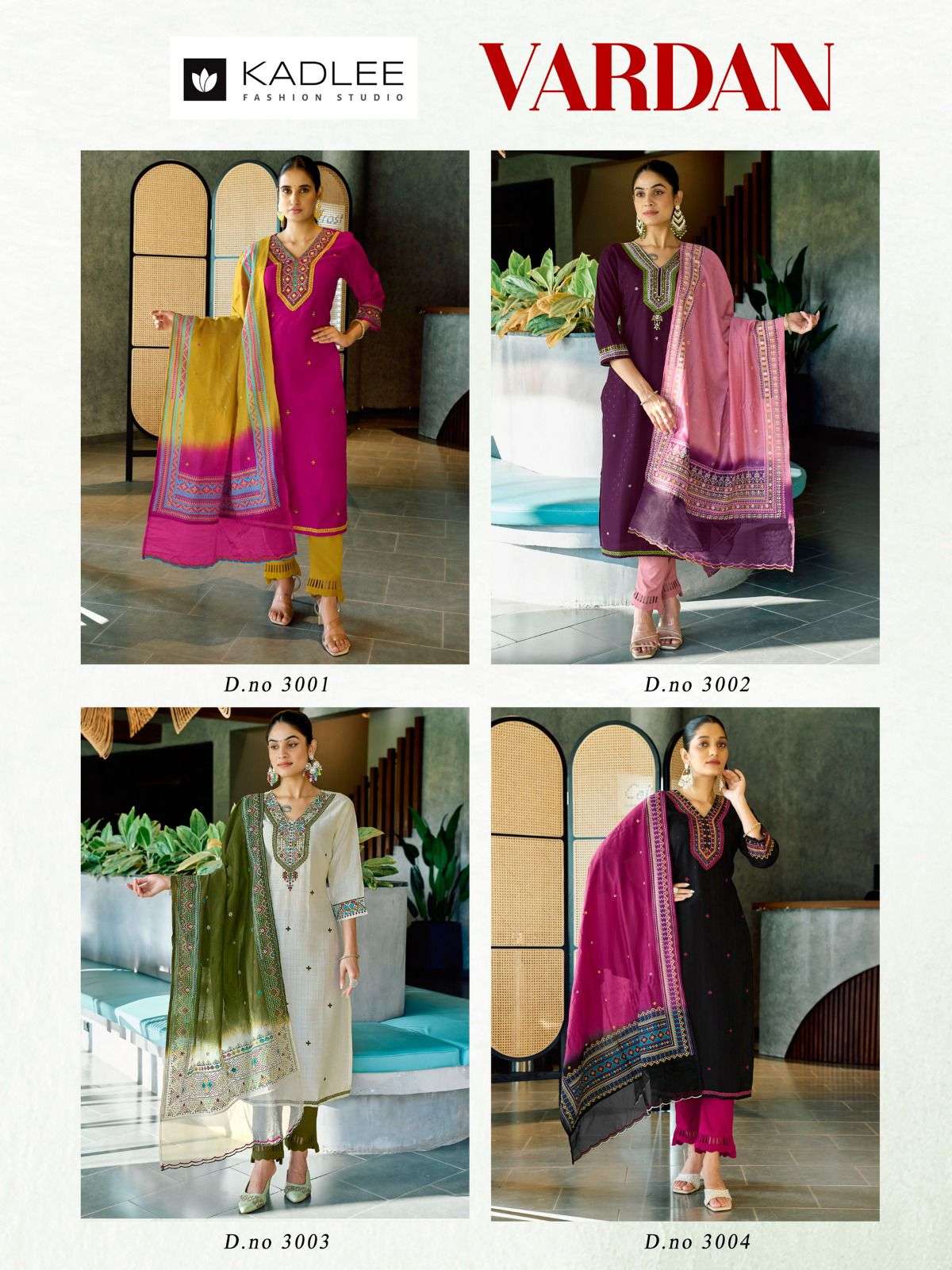 kadlee presents vardan viscose readymade classic kurti with bottom and duppata catalog wholesaler and exports