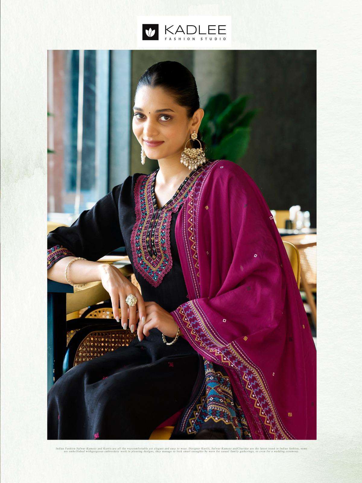 kadlee presents vardan viscose readymade classic kurti with bottom and duppata catalog wholesaler and exports