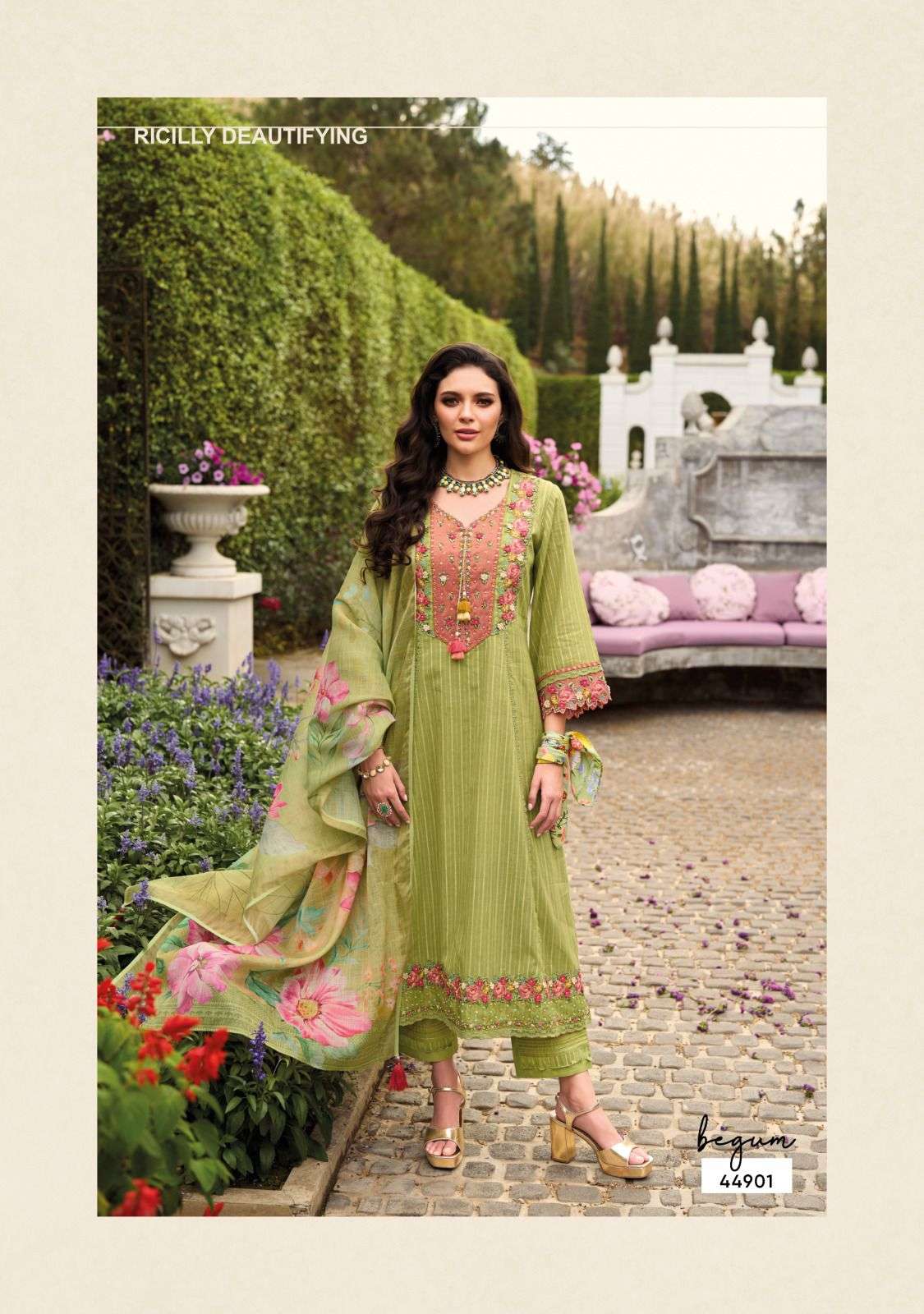 kailee fashion presents begum vol-7 readymade cotton gorgeous kurtis catalog wholesaler and exporter 