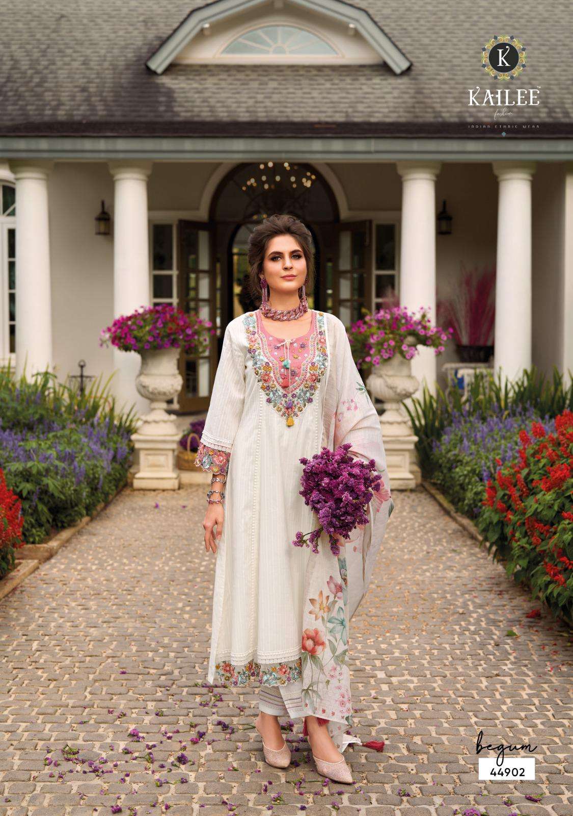 kailee fashion presents begum vol-7 readymade cotton gorgeous kurtis catalog wholesaler and exporter 