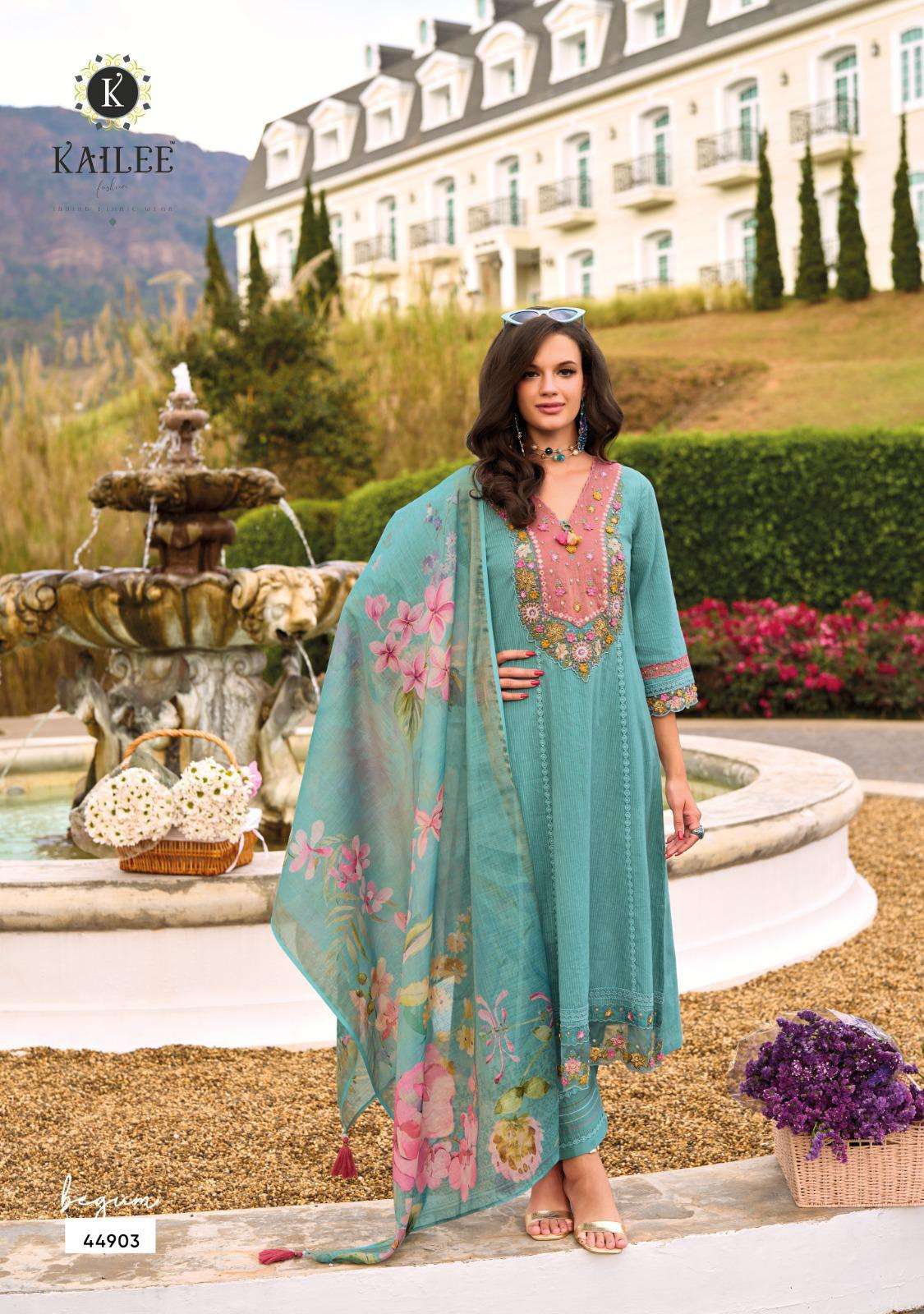 kailee fashion presents begum vol-7 readymade cotton gorgeous kurtis catalog wholesaler and exporter 