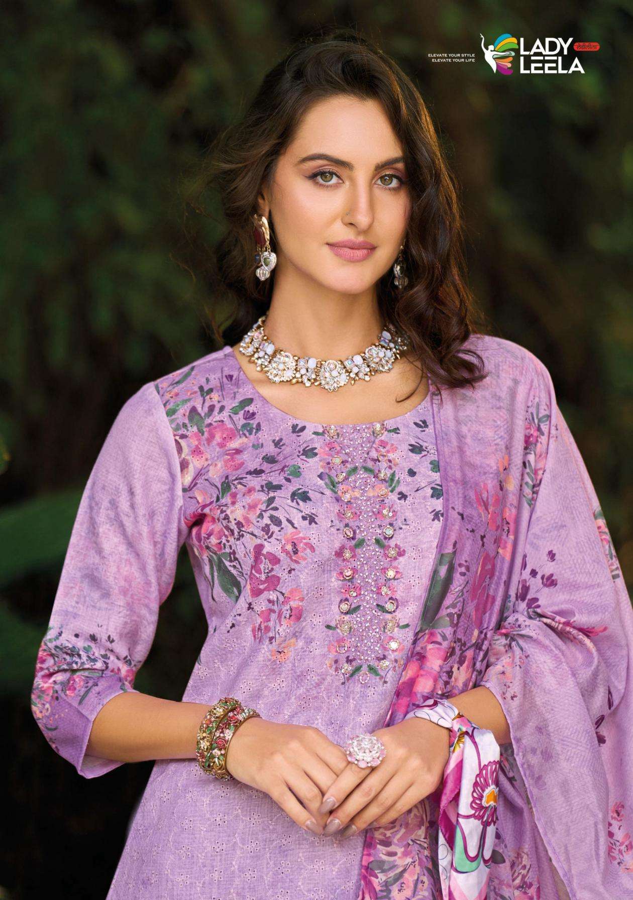 LADY LEELA PRESENTS SUMMER PASTELS VOL 2 READYMADE LINEN PARTY WEAR SUIT FOR WOMENS CATALOG WHOLESALER 