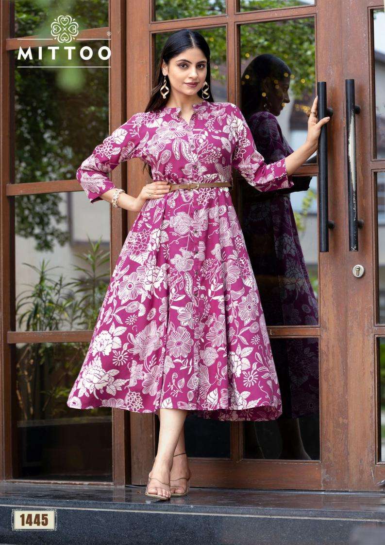 Mittoo Presents Belt Vol-21 Aesthetic Full Stitch Kurtis Catalog Wholesaler And Exporter 