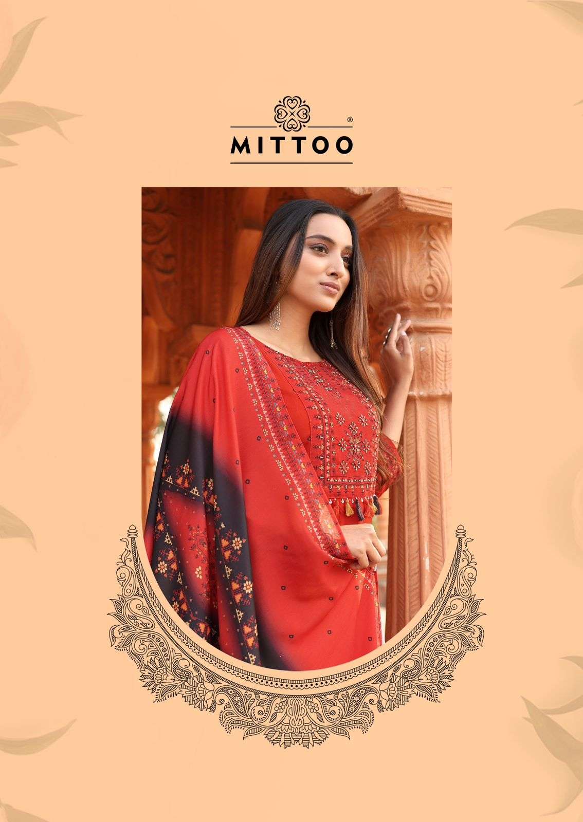 MITTOO PRESENTS COLORDROP FANCY RAYON KURTIS CATALOG WHOLESALER AND EXPORTER IN SURAT