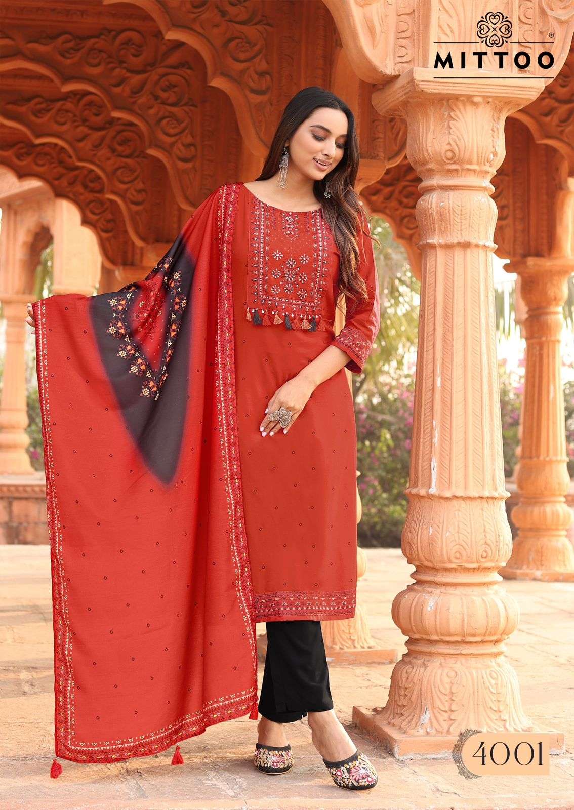 MITTOO PRESENTS COLORDROP FANCY RAYON KURTIS CATALOG WHOLESALER AND EXPORTER IN SURAT