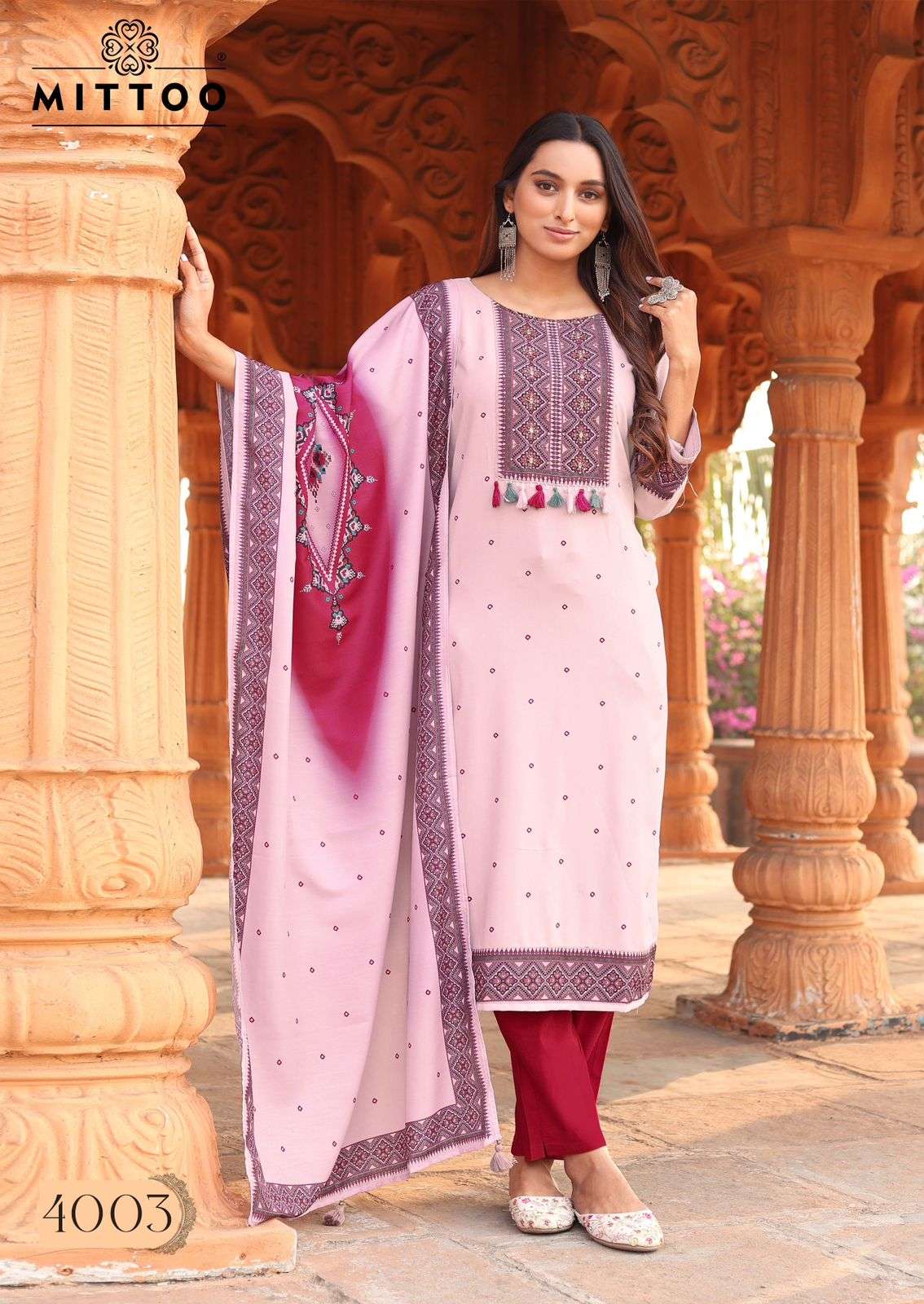 MITTOO PRESENTS COLORDROP FANCY RAYON KURTIS CATALOG WHOLESALER AND EXPORTER IN SURAT