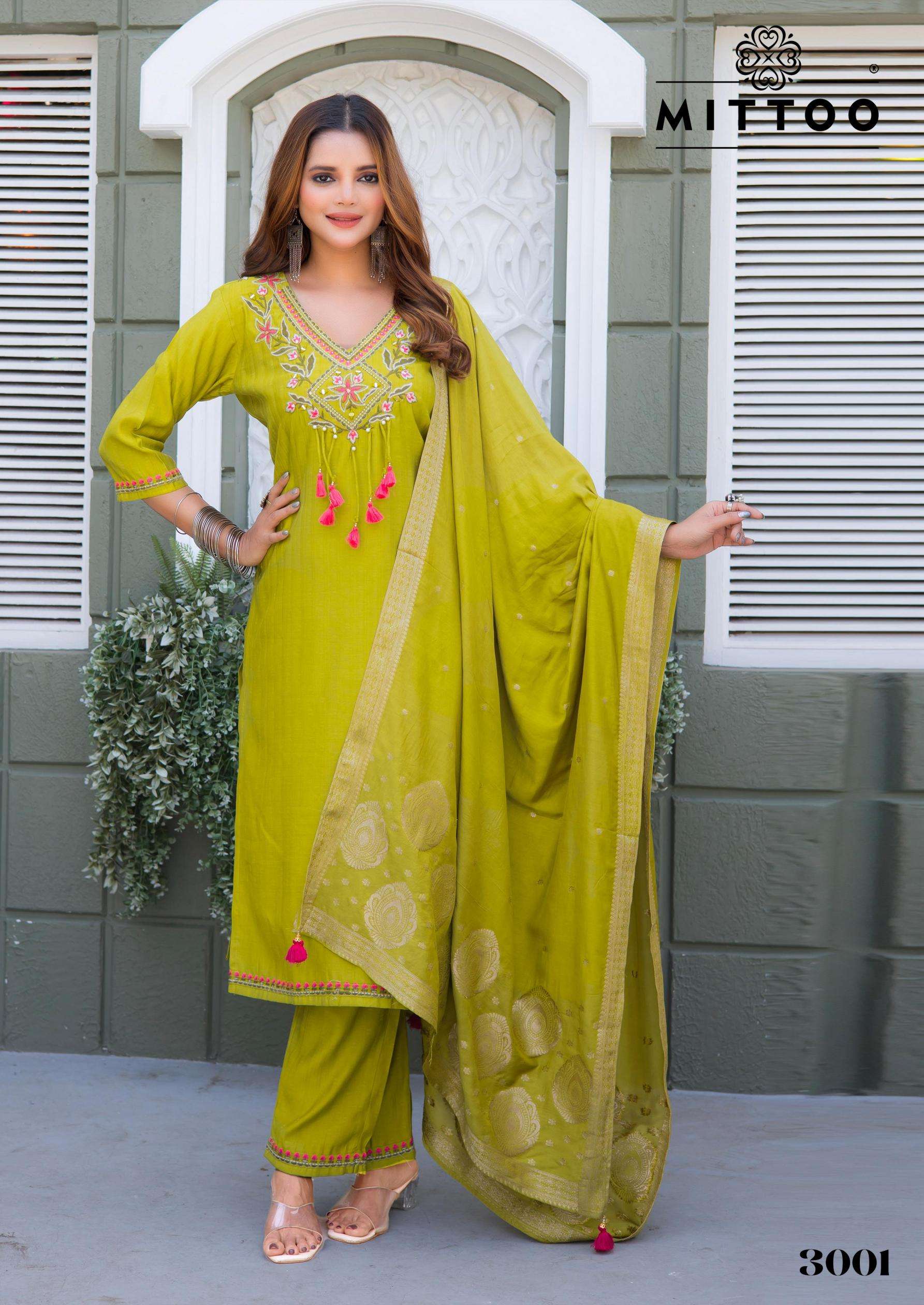 MITTOO PRESENTS MANSA VOL-1 VISCOSE WEAVING READYMADE STYLISH KURTIS CATALOG WHOLESALER AND EXPORTER 