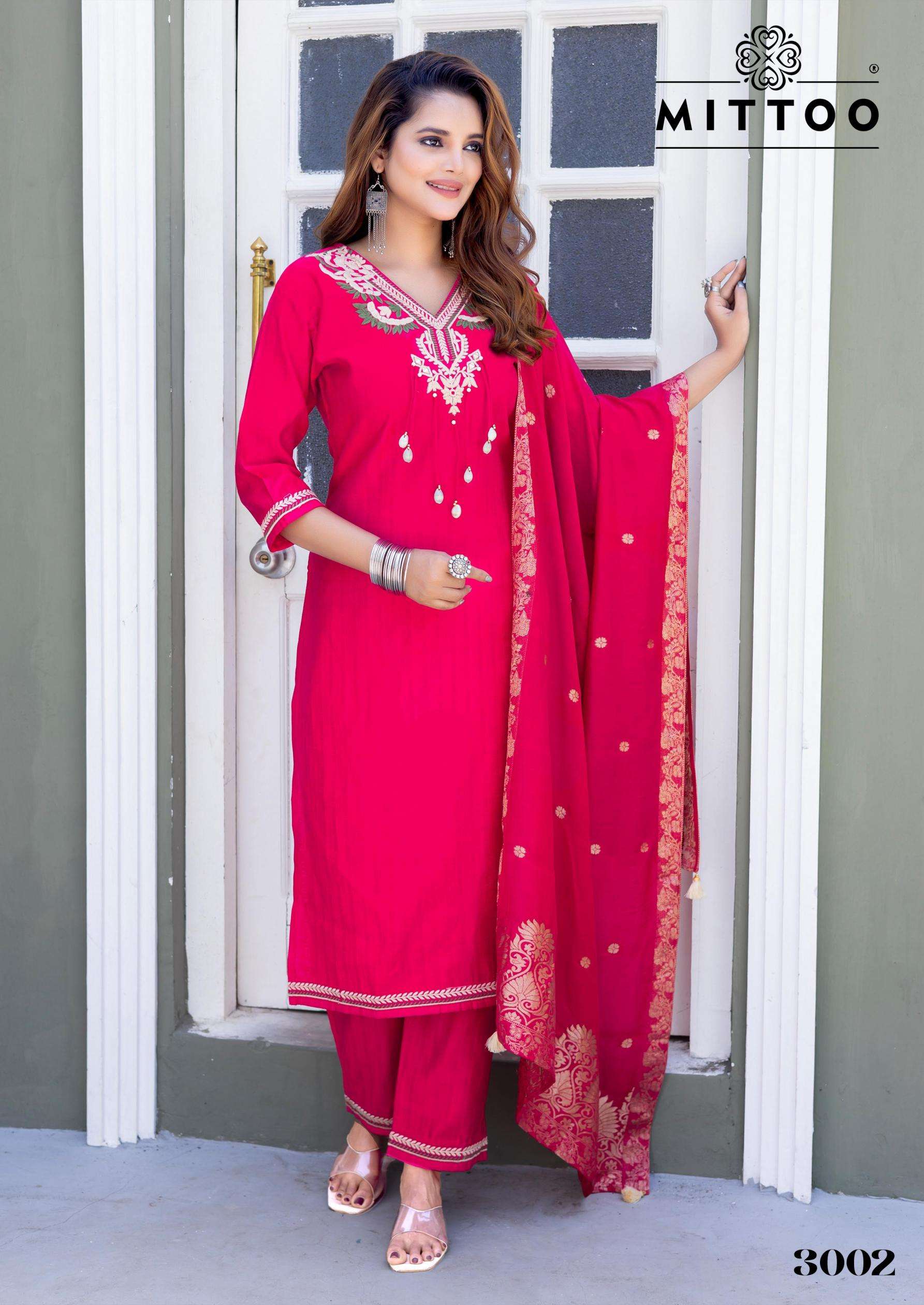 MITTOO PRESENTS MANSA VOL-1 VISCOSE WEAVING READYMADE STYLISH KURTIS CATALOG WHOLESALER AND EXPORTER 