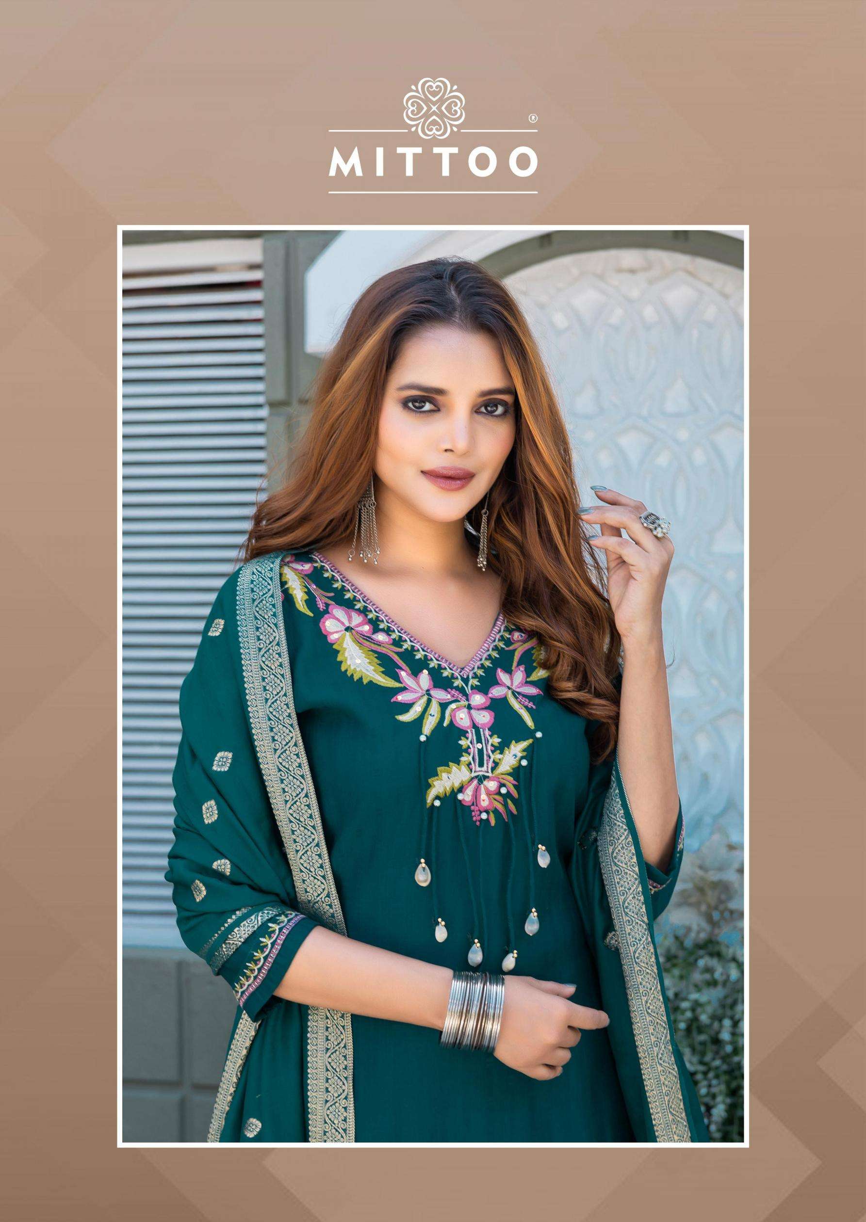 MITTOO PRESENTS MANSA VOL-1 VISCOSE WEAVING READYMADE STYLISH KURTIS CATALOG WHOLESALER AND EXPORTER 