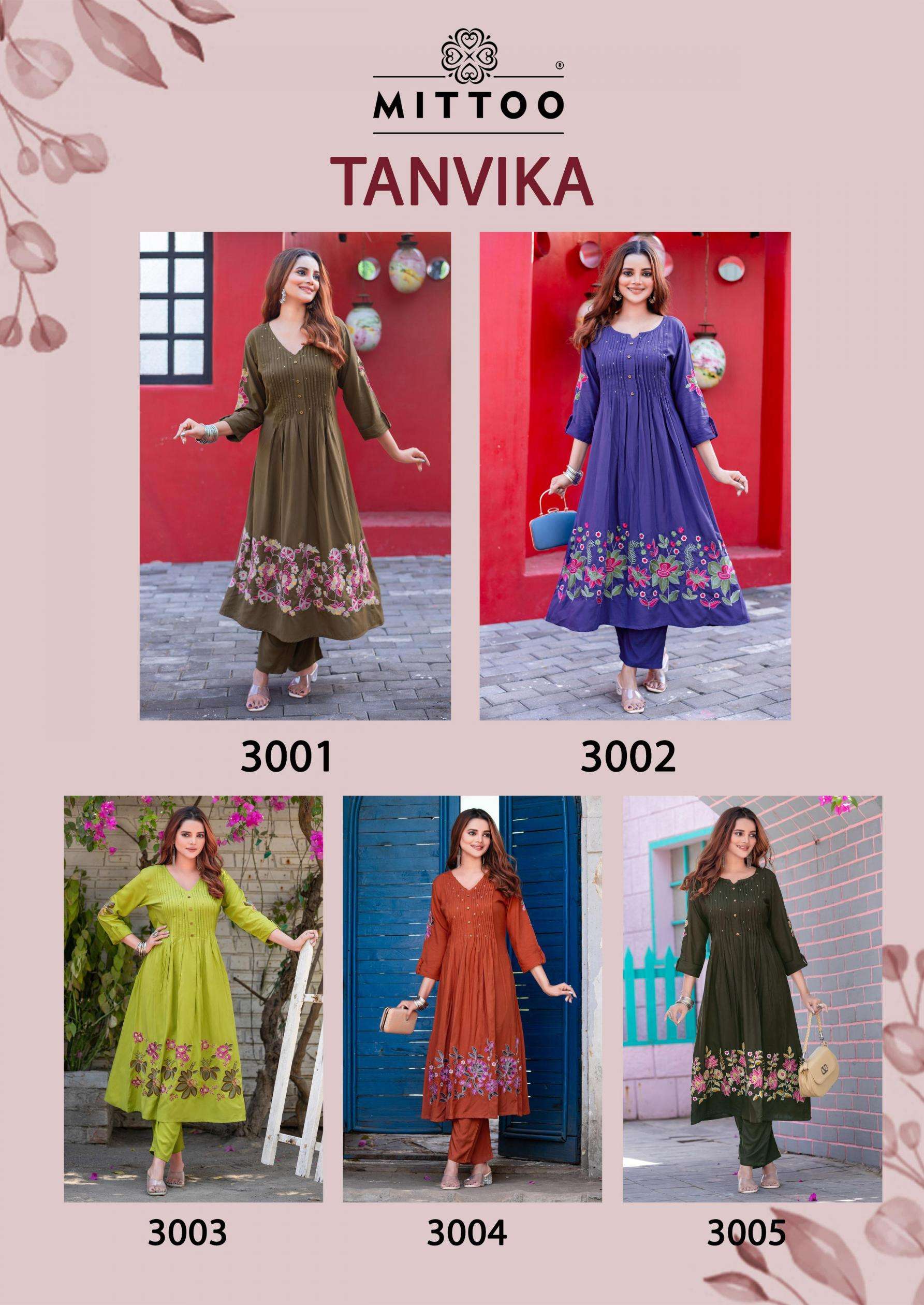 Mittoo Presents Tanvika Rayon Fully Stitch Classic Long Gown Style Kurtis Catalog Wholesaler And Exporter 