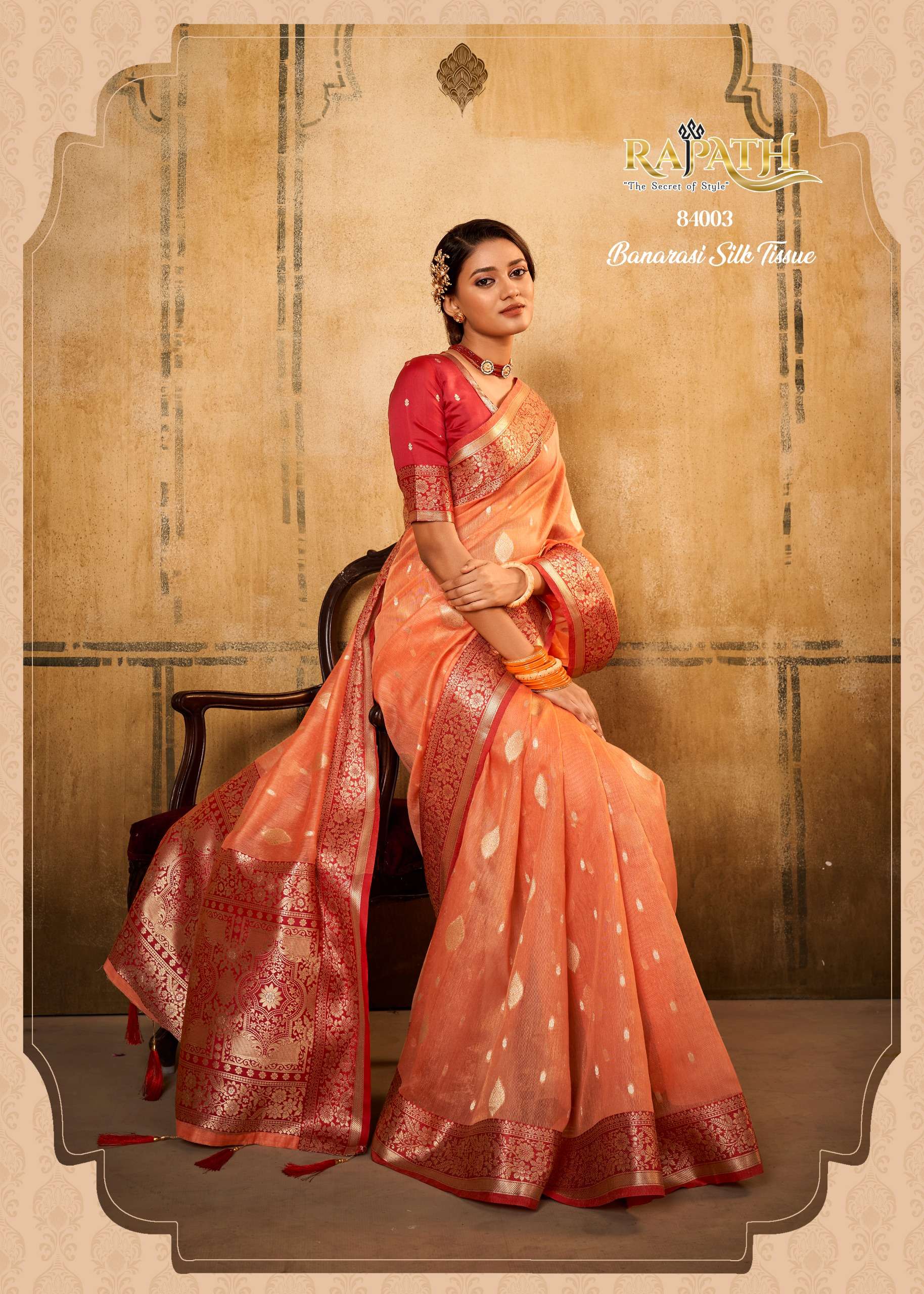 Rajpath Presents Petals Banarasi Wholesale Banarasi Tissue Fabrics Indian Sarees Catalog Wholesaler And Exporter 