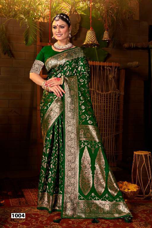 Saroj Presents Tarika Silk Vol-1 Wholesale Pure 50*600 Silk Rich Pallu Pretty Look Sarees Catalog Wholesaler And Exporter 