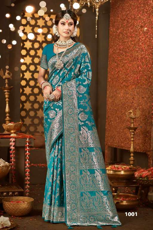 SAROJ PRESENTS TARIKA SILK VOL-2 WHOLESALE PURE SILK WITH PALLU DESIGNER FANCY SAREES CATALOG WHOLESALER AND EXPORTER 