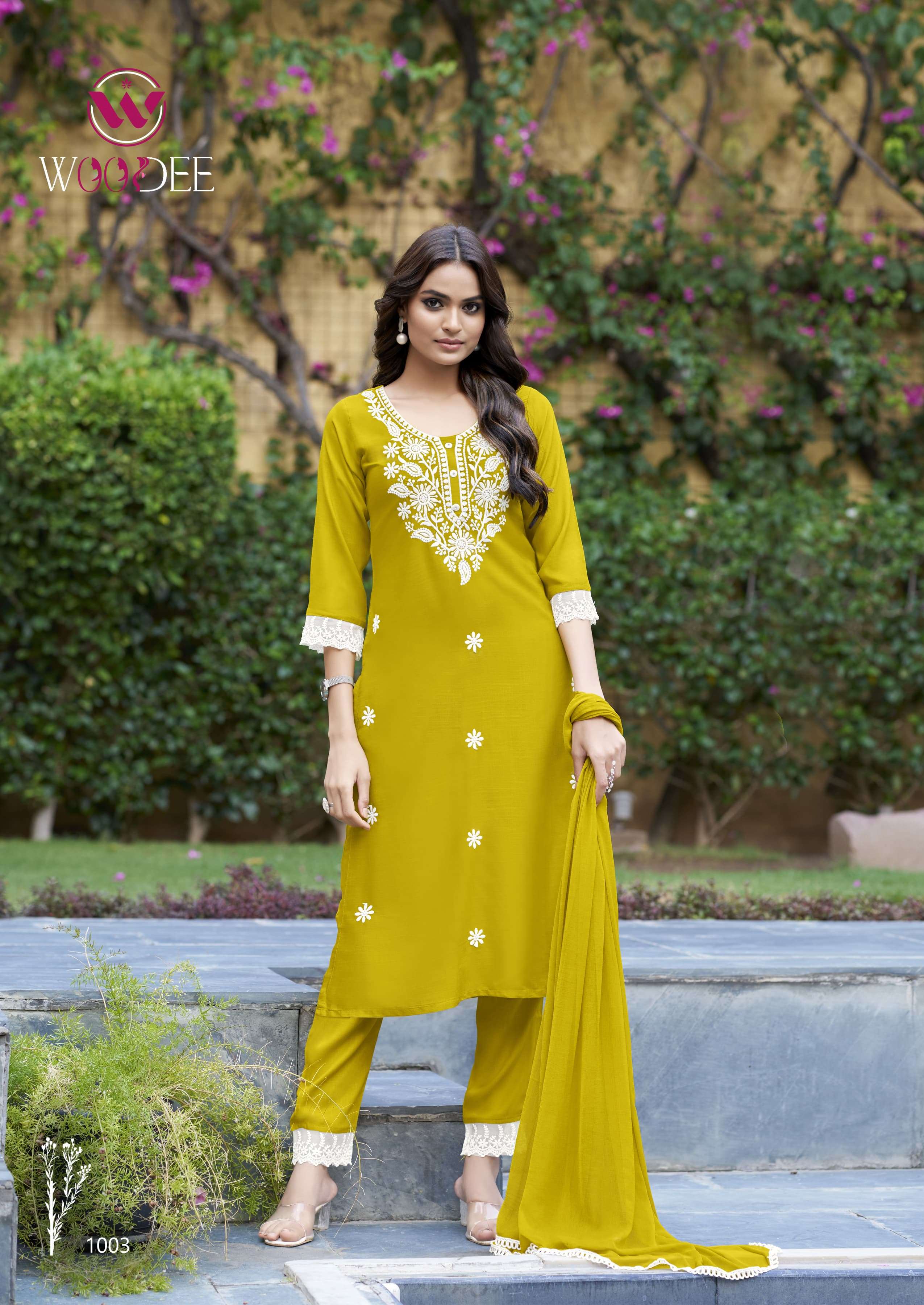 Woodee Presents White Lotus Fancy Rayon Kurtis Catalog Wholesaler And Exporter