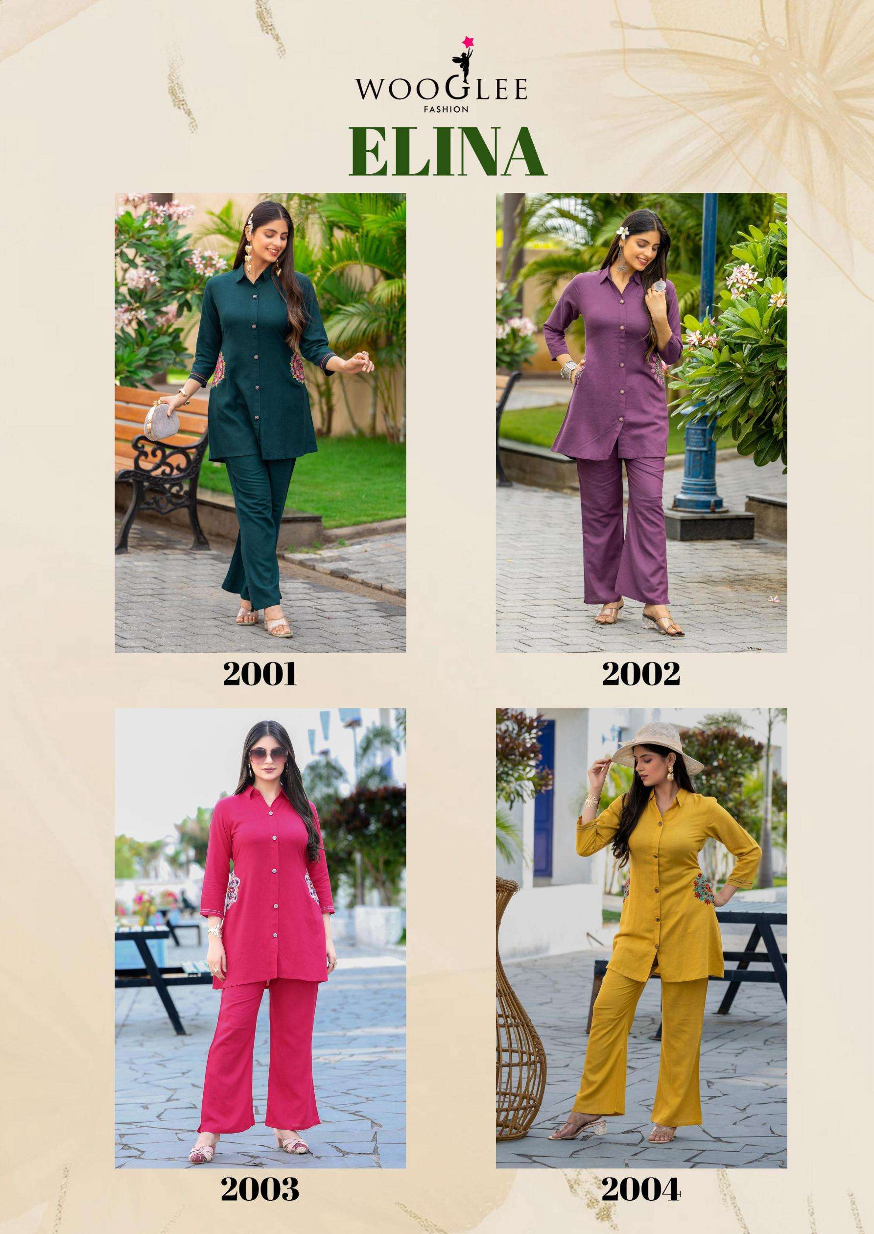 Wooglee Presents Elina Full Stitch Cotton Elegance Co-Ord Sets Catalog Wholesaler And Exporter 