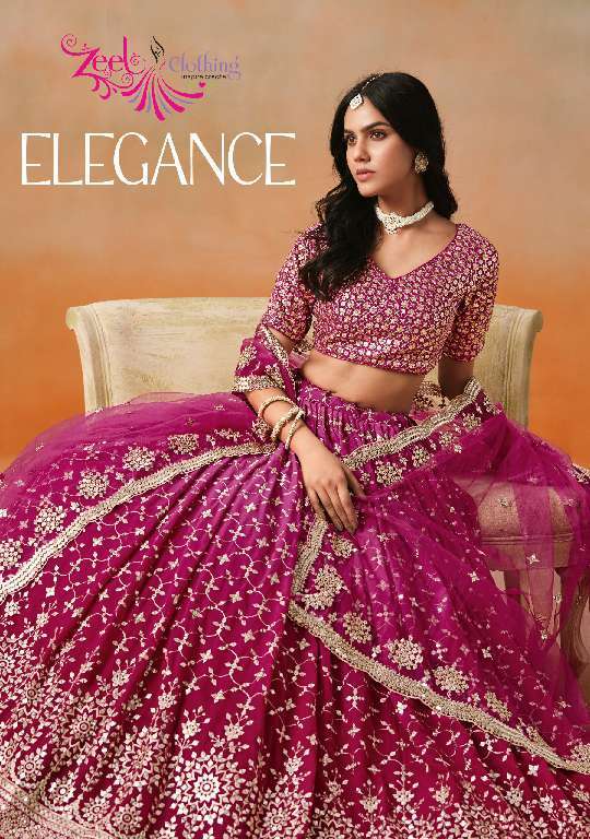 ZEEL CLOTHING PRESENTS ELEGANCE 7086 COLORS WHOLESALE GEORGETTE UNIQUE COLORS DESIGNER LEHENGAS