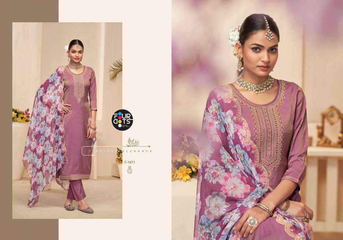 FOURDOTS PRESENTS MOUNI DESIGNER STRAIGHT SALWAR SUITS CATALOG WHOLESALER AND EXPORTER 