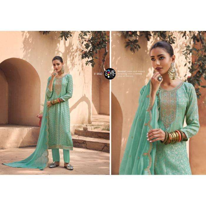 FOURDOTS PRESENTS TARLA VOL-2 DESIGNER STRAIGHT SALWAR SUITS CATALOG WHOLESALER AND EXPORTER 
