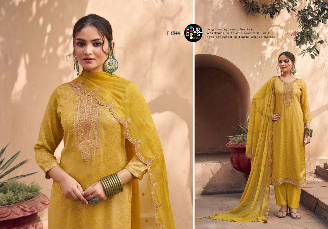 FOURDOTS PRESENTS TARLA VOL-2 DESIGNER STRAIGHT SALWAR SUITS CATALOG WHOLESALER AND EXPORTER 