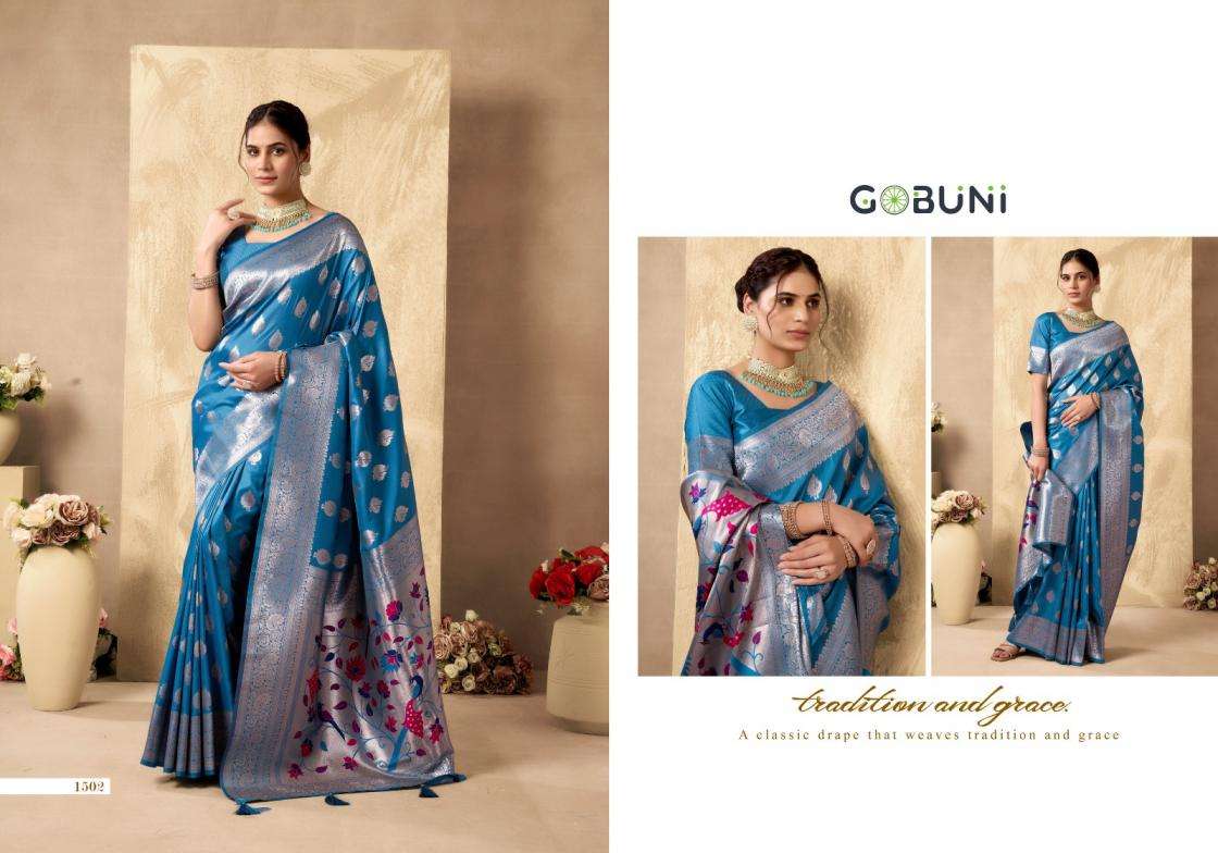 Gobuni Presents Shagun Silk Luxurious Silk Sarees For Women Catalog Wholesaler and exporter 