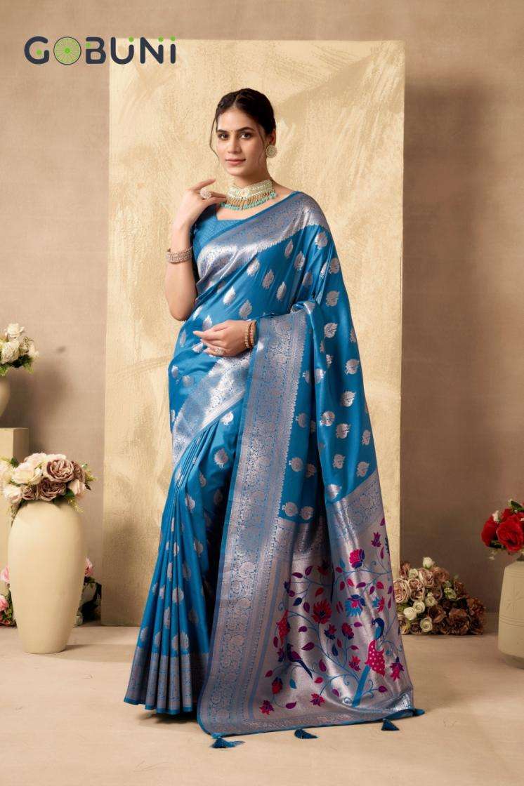 Gobuni Presents Shagun Silk Luxurious Silk Sarees For Women Catalog Wholesaler and exporter 