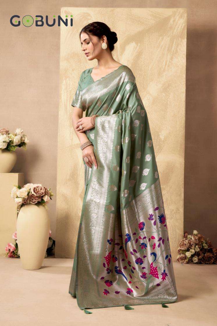 Gobuni Presents Shagun Silk Luxurious Silk Sarees For Women Catalog Wholesaler and exporter 