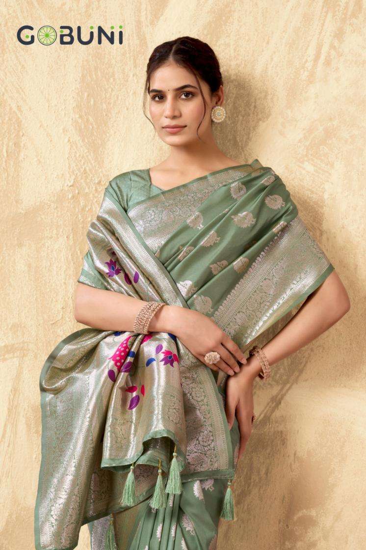 Gobuni Presents Shagun Silk Luxurious Silk Sarees For Women Catalog Wholesaler and exporter 