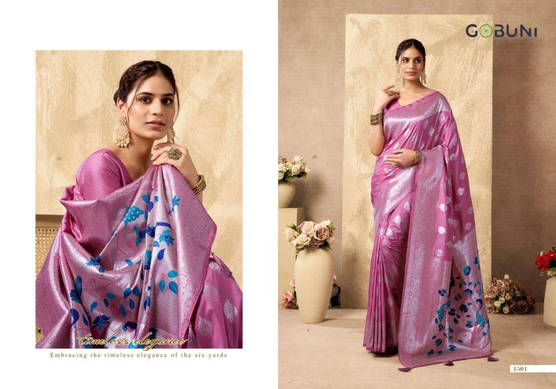 Gobuni Presents Shagun Silk Luxurious Silk Sarees For Women Catalog Wholesaler and exporter 