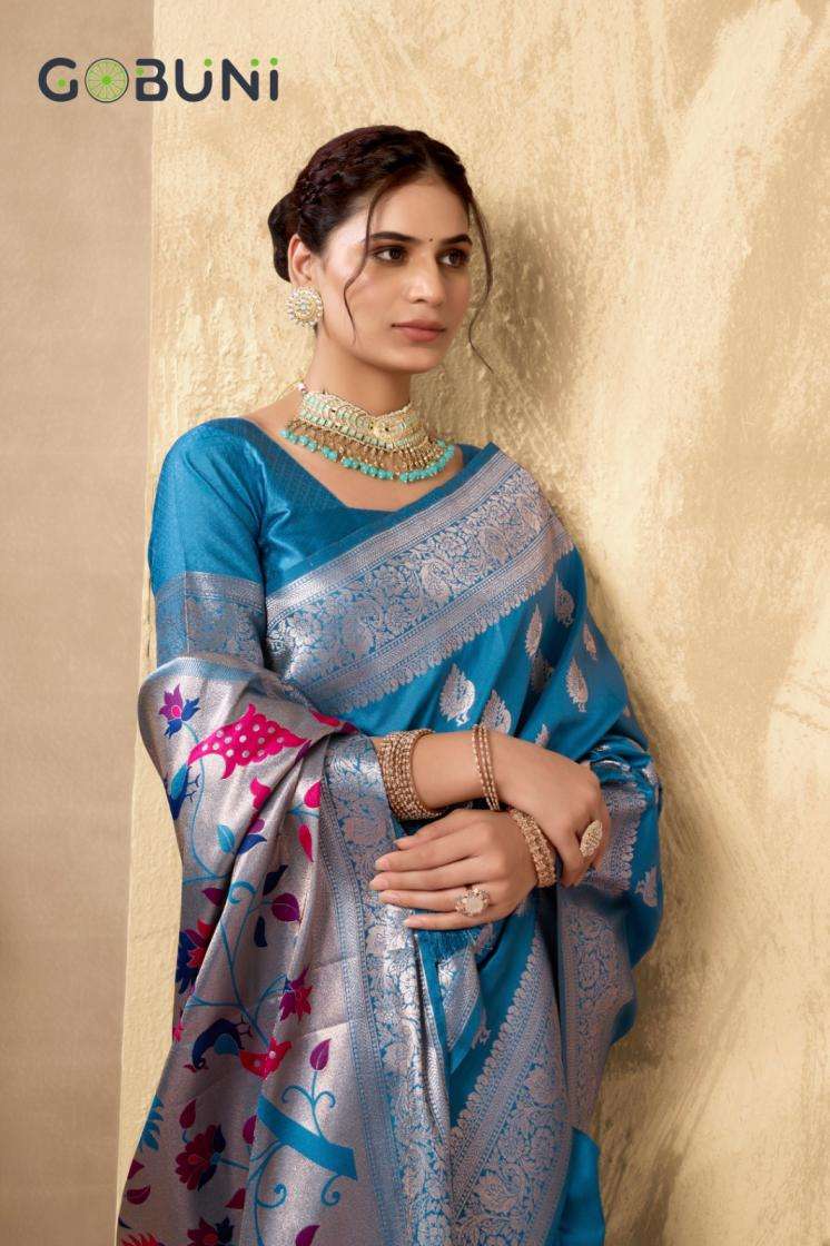 Gobuni Presents Shagun Silk Luxurious Silk Sarees For Women Catalog Wholesaler and exporter 