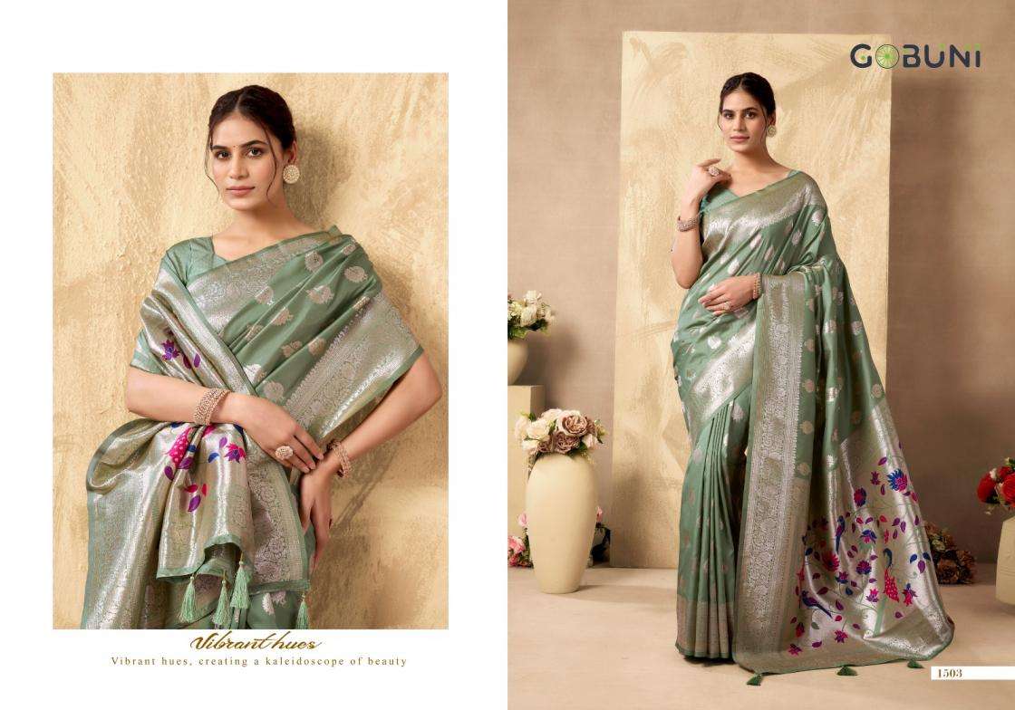 Gobuni Presents Shagun Silk Luxurious Silk Sarees For Women Catalog Wholesaler and exporter 