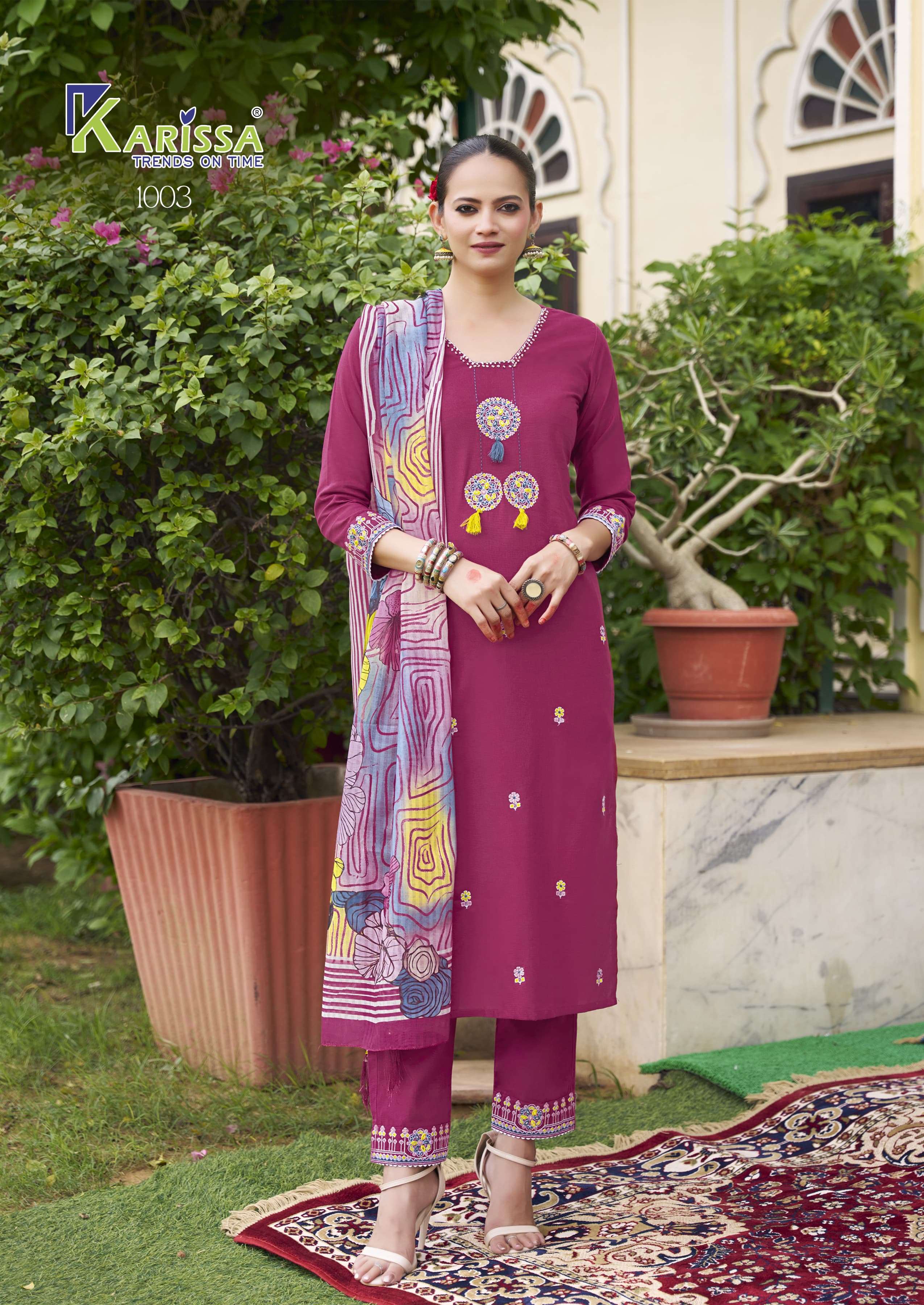 KARISSA PRESENTS SANIA  FANCY HEAVY COTTON FLAX KURTIS CATALOG WHOLESALER AND EXPORTER IN SURAT